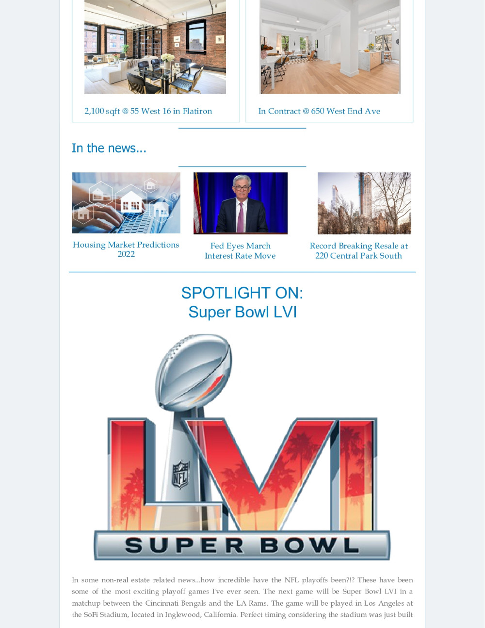 January 2022 news